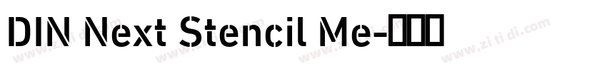 DIN Next Stencil Me字体转换